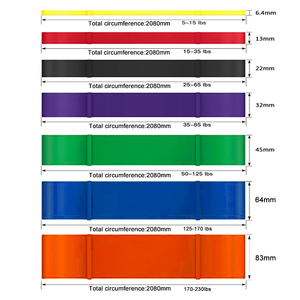 Migliore Qualità di salute attrezzature per il fitness di potenza bande di resistenza 208 centimetri Pesante Latex Fitness Balletto di Sollevamento Resistenza Fascia di Potenza - Product Image 4