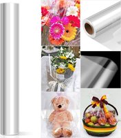 Rouleau de papier Cellophane Transparent Offre Spéciale pour emballage de fleur d'emballage cadeau