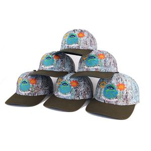 Cappellino da Baseball con logo personalizzato di stampa a sublimazione classico di alta qualità con tappi Snapback a tesa curva - Product Image 3