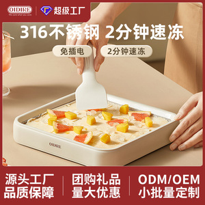 OIDIRE Mini Ice <b>Cream</b> <b>Maker</b> Stainless Steel Manual For Children - Product Image 3