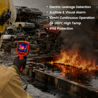 Caméra thermique portative pour pompiers, imageur thermique infrarouge 384, télémètre laser multifonction à lumière visible, vision nocturne