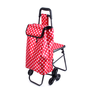 फैक्टरी सीधे बिक्री छह पहियों रंगीन शॉपिंग ट्रॉली जाने upstairs - Product Image 1