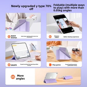 Funda Protectora para iPad 11, Air 7, Pro 13 Pulgadas con Ranura para Lápiz, Plegable en Y, Air 4/5, Acrílico A16, Hecho en China - Product Image 3