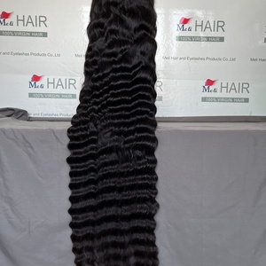 Peluca de Cabello Humano Remy Brasileño con Frente de Encaje Transparente, 40 Pulgadas, Ondulado Profundo, con Cabello de Bebé, Sin Pegamento, Largo - Product Image 6