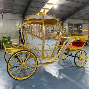 Chariot électrique de luxe en forme de citrouille pour fêtes d'enfants et mariages – Décoration de transport spéciale inspirée des contes de fées - Product Image 1