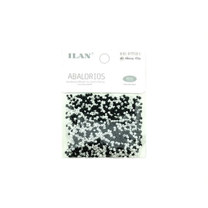 Perline rotonde nere e bianche da 4 mm di Ilan Abalorios per la creazione di gioielli - Product Image 2