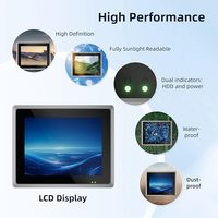 Panel PC Industrial Integrado Sin Ventilador de 17 Pulgadas con Pantalla Táctil Capacitiva de 10 Puntos, IP65, Computadora Todo en Uno