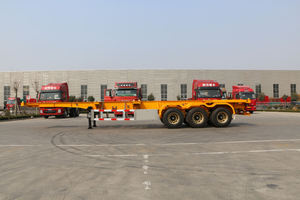 20-40FT Skeleton Semi <b>Trailer</b> 3/4 Axle Skeleton Truck <b>Trailer</b> 20-30 Tons Semi-<b>Trailer</b> in Stock for Container Shipping - Product Image 2