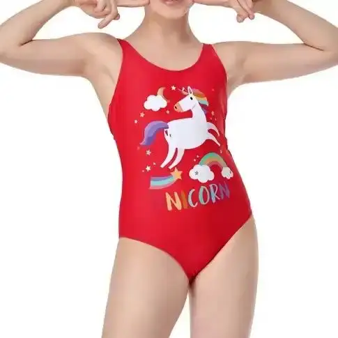 Nuovo 2024 bambini bambini costumi da bagno per le ragazze un pezzo sport costume da bagno allenamento costumi da bagno per i bambini studenti