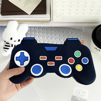 Étui à crayons en silicone pour manette de jeu 3D, grande capacité, pochette à stylos, organisateur de papeterie pour enfants, garçons, cadeau scolaire