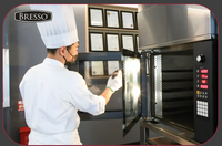 Four à vapeur à convection électrique portable commercial BRESSO HCV-10 |   Four à pâtisserie certifié CE FCC ETL, à économie d'énergie, garantie de 2 ans