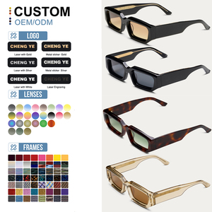 Nouveau Style épais acétate carré pleine jante lunettes <span class=keywords><strong>de</strong></span> <span class=keywords><strong>soleil</strong></span> pour hommes femmes haute qualité polarisé TAC lentille Protection UV Logo personnalisé <span class=keywords><strong>Beige</strong></span> - Product Image 2