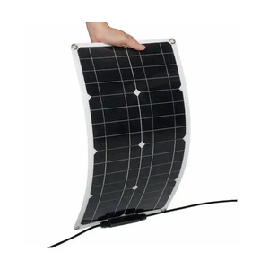 Chargeur solaire monocristallin semi-flexible 20W 18V, pliable, >21,5% d'efficacité pour batteries 12V, camping-car, bateau, voiture, usage maritime - Product Image 4