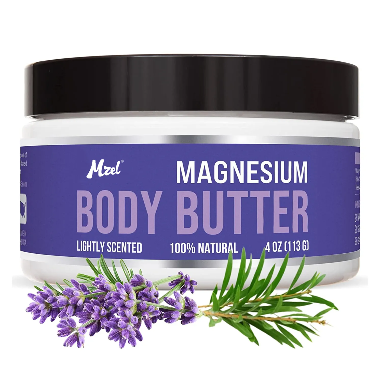 Magnesium Body Lotion Butter for Women with Mango, Shea, Grapeseed & Magnesium Oil for Leg Cramps & Pain Relief