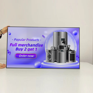 Trong nhà <span class=keywords><strong>4k</strong></span> <span class=keywords><strong>LCD</strong></span> video quảng cáo treo tường kỹ thuật số biển biển quảng cáo dấu hiệu TV thông minh Android Màn hình nhà hàng tường Bảng menu - Product Image 3