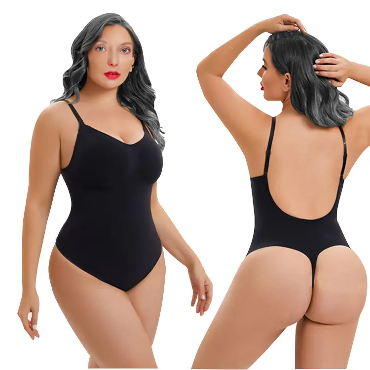 BOJIN New Plus Size High Compression Shapewear High Elasticity Backless Shapers Women Sexy Thick Tummy Control Fajas Bodysuit