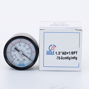 Manómetro de Presión Axial Marca B Y-40Z de 40 mm PT1/8 kg/cm Psi, Medidor de Presión de Agua y Aire - Product Image 1