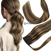 Extensions de cheveux en queue de cheval 100% sans produits chimiques / sans poux / sans nœuds / sans perte de cheveux, vente en gros, longueur et couleur personnalisées