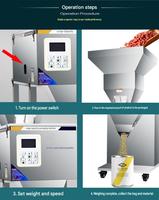 Machine de remplissage et de dosage de poudre en vrac grande capacité pour l'emballage de céréales et de maïs en sacs de 25 kg et 50 kg