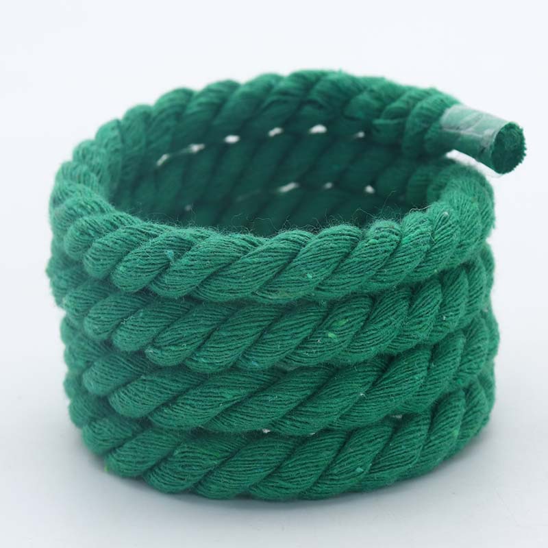 Round 8mm Thicker String Laces Polyester Cotton Rope Shoelace Round for Shoe Lace