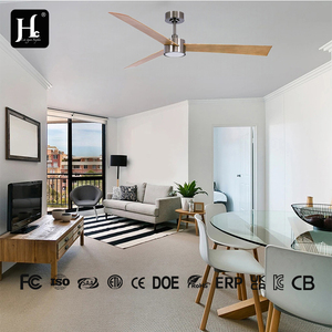 Low-key modern style indoor dimmable <b>remote</b> <b>control</b> <b>ceiling</b> fan with 3 blades and 42-inch LED <b>light</b>. - Product Image 3