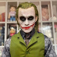Offre Spéciale résine artisanat Heath Ledger Statue DC héros Joker assis modèle statique ornement figurine