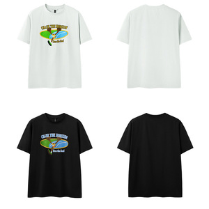 เสื้อยืดพิมพ์ลายกีฬาสร้างสรรค์สำหรับฤดูใบไม้ผลิและฤดูร้อนปี 2026 เสื้อเชิ้ตแขนสั้นแห้งเร็วแฟชั่นอเมริกันใหม่ - Product Image 1