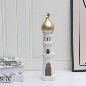 Ornement de rangement en forme de tour architecturale islamique du Moyen-Orient avec un design artistique créatif pour souvenirs, décoration intérieure, cadeau d'affaires - Product Image 2