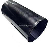 Tube en fibre de carbone 3K, diamètre 350 mm, tige télescopique, tube carré en fibre de carbone pour drone UAV et aérospatiale