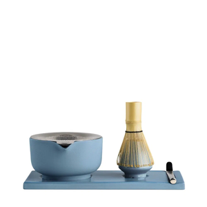 Juego de Utensilios de Cerámica para Matcha con Tazón, Batidor de Bambú, Cuchara y Soporte, Accesorios Tradicionales para la Preparación del Matcha para el Ritual Diario del Té - Product Image 2