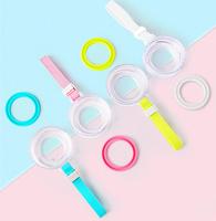 Bouteille d'eau colorée en borosilicate agua viderio écologique sans BPA Bouteille d'eau en verre bon marché givré avec poignée