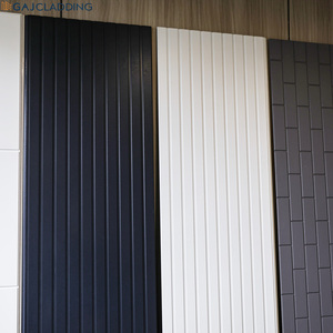 Material de Revestimiento de Fachadas de Edificios Moderno y Pulido de Primera Calidad, Paneles de Fibrocemento Pre-Revestidos con Ranuras, Blancos y Negros, para Revestimiento de Paredes Exteriores - Product Image 1