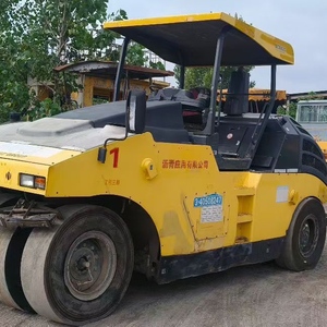 Used BOMAG BW 25 RH Pneumatic Tire Roller 12 Ton Rubber Tyred Compactor for Asphalt <b>Road</b> Construction - Product Image 3