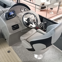 Bateaux pontons professionnels Allhouse 2026 avec moteurs, ensemble de meubles, petit sous-marin en aluminium à monter soi-même, bateau ponton chinois