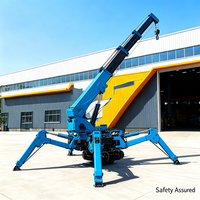 Mini-grue araignée électrique accessible aux ascenseurs pour levage en intérieur et rénovation de centres commerciaux