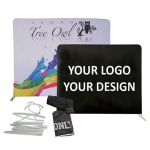 Fast Setup Custom Logo Advertising Promotion Fabric Advertising Display Custom Photo <b>Backdrop</b> With <b>Stand</b> - Product Image 1