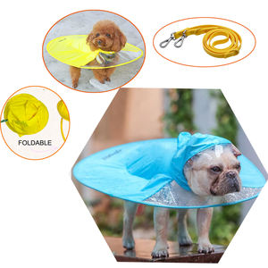 เสื้อกันฝนสำหรับสุนัขเดินได้,ฝาครอบจานบินทรง <span class=keywords><strong>UFO</strong></span> มีหูหิ้วสำหรับสุนัขน่ารักสามารถพับเก็บได้กันน้ำ - Product Image 1