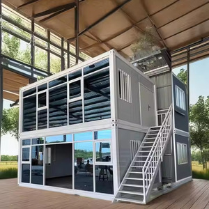 Casa Contenedor Tipo Villa con Pared de Vidrio, Diseño Moderno, Forma Rectangular, para Uso en Hogar, Oficina u Hotel - Product Image 3