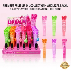 Aceite Labial de Frutas de Marca Privada, Hidratación 24H, Bálsamo Labial de Alto Brillo, Tratamiento Labial Humectante y Brillante, 6 Sabores, OEM, ODM, Venta al Por Mayor - Product Image 1