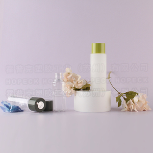 HOPECK Kosmetik-Gerade Flasche für Toner/Erfrischer/Ätherisches Öl/Serum, Siebdruck Runde Plastikflasche mit Doppelschicht-Schraubverschluss - Product Image 2