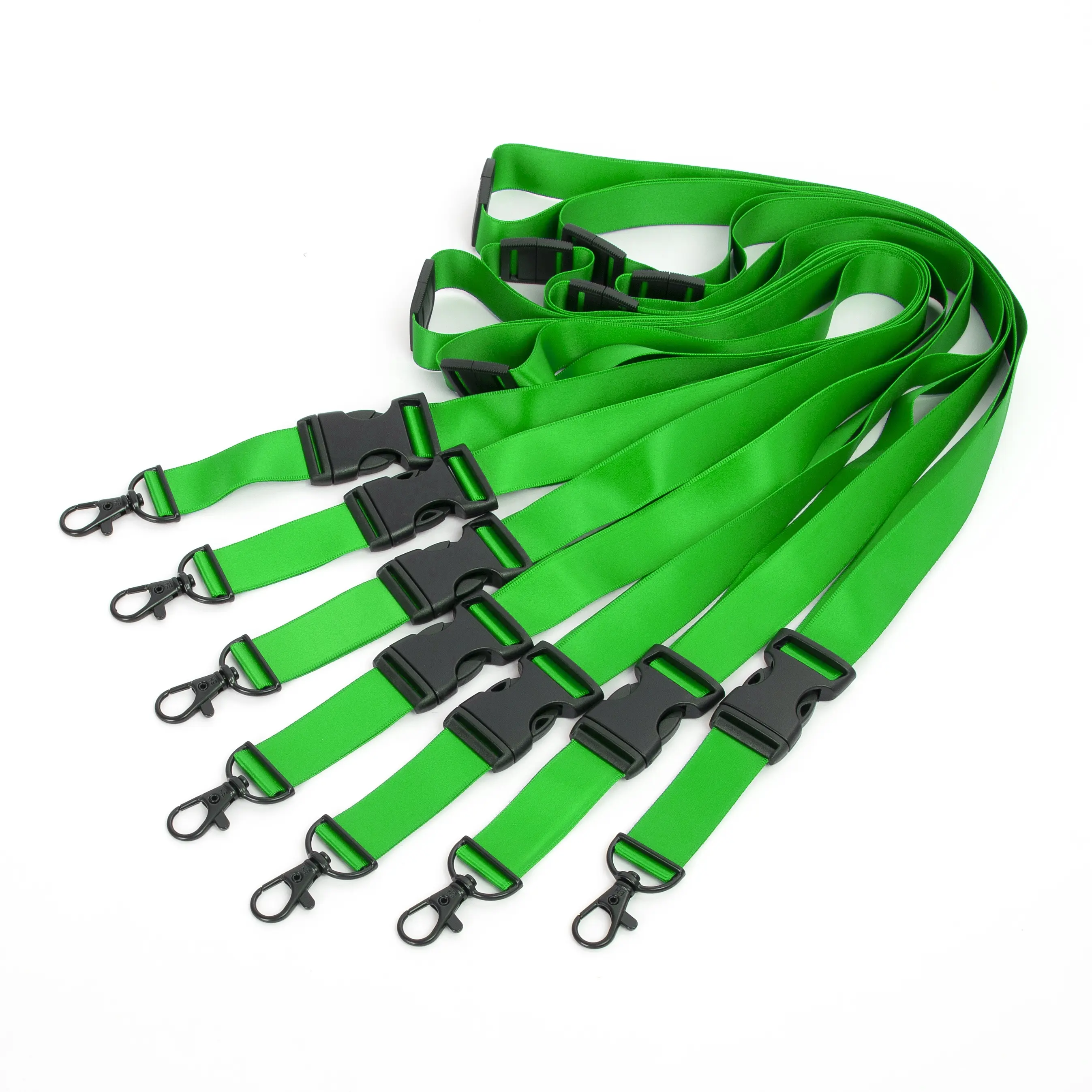 No MOQ Whole sale High Quality plain lanyard solid color in stock Promotional Gift Custom logo Recycled Polyester Lanyard