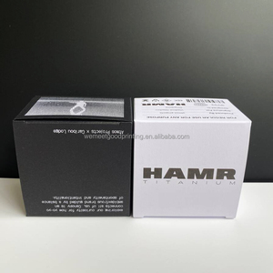 Boîte d'emballage en pot de bougie <span class=keywords><strong>secent</strong></span> de luxe personnalisée boîte de parfum noire recyclable boîte de papier pliée avec logo - Product Image 1