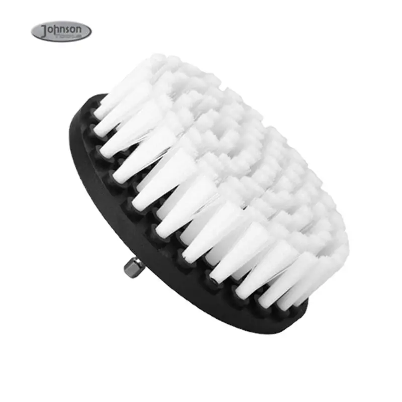 White Color Soft drill Nylon Brush Attachment For Cleaning Carpets, Leather and Ppholstery