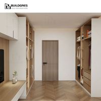 Armoire modulaire personnalisée en bois pour dressing, Australie Nouvelle-Zélande, rangement multifonctionnel avec tringles de suspension, tiroirs et compartiments organisateurs