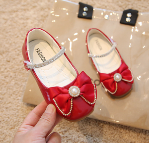 Chaussures habillées pour filles, nouvelle collection printemps, chaussures de princesse Mary Jane à nœud pour enfants, chaussures de fête pour bébés de 2 à 7 ans - Product Image 3