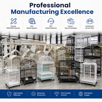 Nouvelle Cage à Oiseaux Multifonctionnelle Design Luxe pour Perroquets, Canaris, Pinsons et Boucs – Cage d'Élevage Durable et de Présentation
