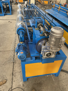 Diamond Mesh <b>Wire</b> Making Machine Motor Operated Chain Link Fencing Machine with PLC <b>Control</b> High Capacity Production - Product Image 4