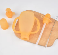 Sac de conservation du lait maternel en silicone réutilisable et biberon à presser de qualité alimentaire pour bébé, idéal pour les voyages