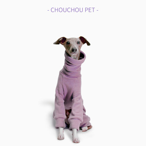 <span class=keywords><strong>Manteau</strong></span> en velours moelleux ZHONGYA <span class=keywords><strong>pour</strong></span> chiens de compagnie (Greyhound, <span class=keywords><strong>Whippet</strong></span>, Lurcher, Saluki) - Vêtement d'hiver super chaud à quatre pattes et col montant - Product Image 3
