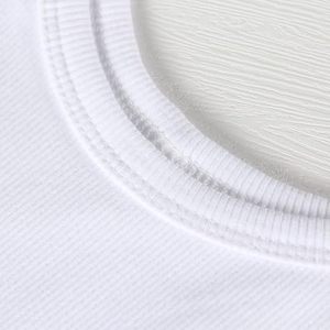 Logo 2025 personalizzato con ricamo da <span class=keywords><strong>donna</strong></span> bianco leggero Racerback sportivo allenamento traspirante <span class=keywords><strong>canotta</strong></span> a coste per ragazze estive - Product Image 3